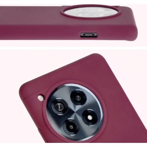 Silikonowe etui Bizon Soft Case do OnePlus 12R ciemnofioletowe