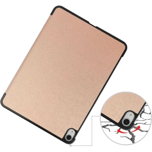 Etui Bizon Case Tab Croc do iPad Air 13" M2 2024 różowozłote