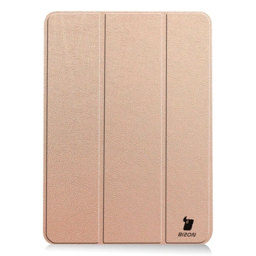 Etui Bizon Case Tab Croc do iPad Air 13" M2 2024 różowozłote