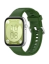 Pasek Bizon Strap Watch Silicone Pro do Huawei Watch Fit 3 tmavě zelený