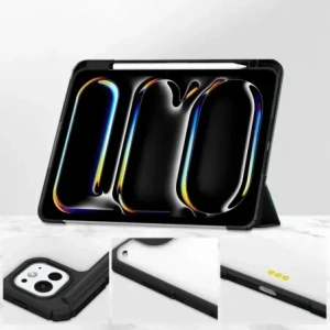 Hurtownia GSM - Bizon Case Tab Clear Matt Apple iPad Pro 13" 7. generációs 2024 fekete - BIZ5303 - {ean13} - Hurt