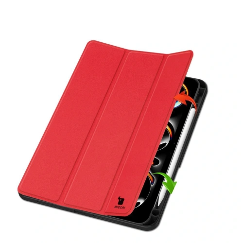 Etui Bizon Case Tab Lizard do iPad Pro 11" 5 gen. 2024 czerwone