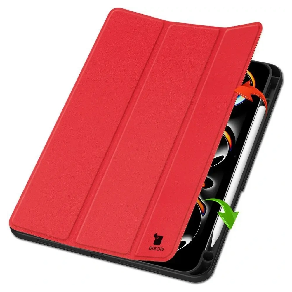 Hurtownia GSM - Bizon Case Tab Lizard Apple iPad Pro 11" 5 gen. 2024 roșu - BIZ5310 - {ean13} - Hurt