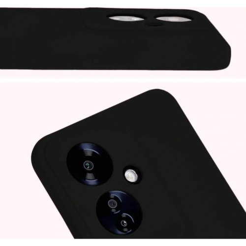 Silikonowe etui Bizon Soft Case do Oppo Reno11 F 5G czarne