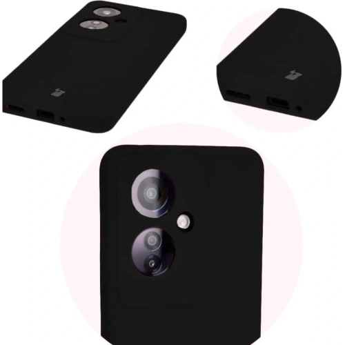 Silikonowe etui Bizon Soft Case do Oppo Reno11 F 5G czarne