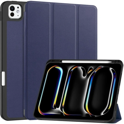 Etui Bizon Case Tab Lizard do iPad Pro 11" 5 gen. 2024 granatowe