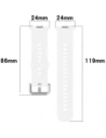 Wholesale Bizon Strap Watch Silicone Pro Huawei Watch Fit 3 white - BIZ5778 - {ean13} - Hurt