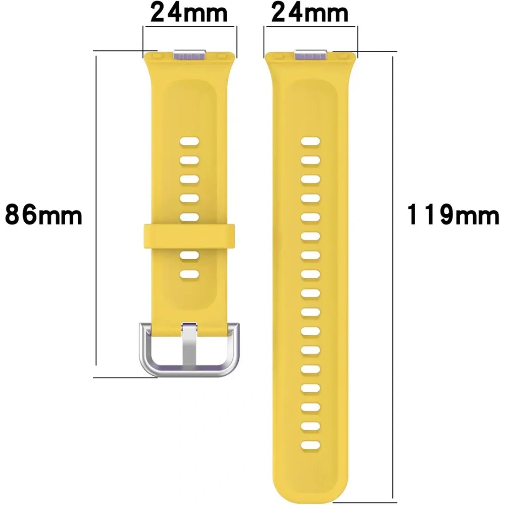 Hurtownia GSM - Bizon Strap Óra Szilikon Pro Huawei Watch Fit 3 sárga - BIZ5779 - {ean13} - Hurt