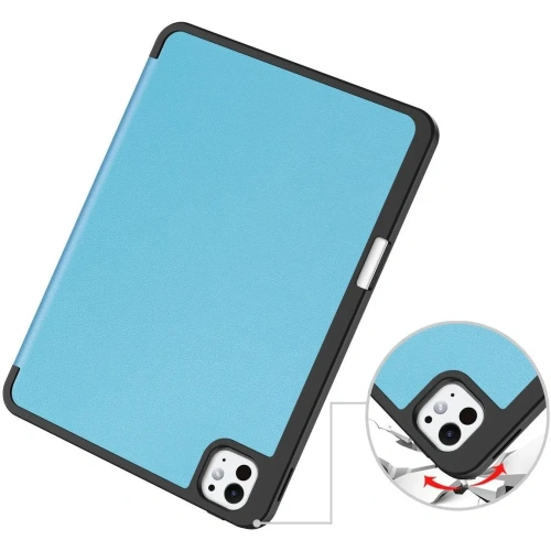 Etui Bizon Case Tab Lizard do iPad Pro 11" 5 gen. 2024 błękitne