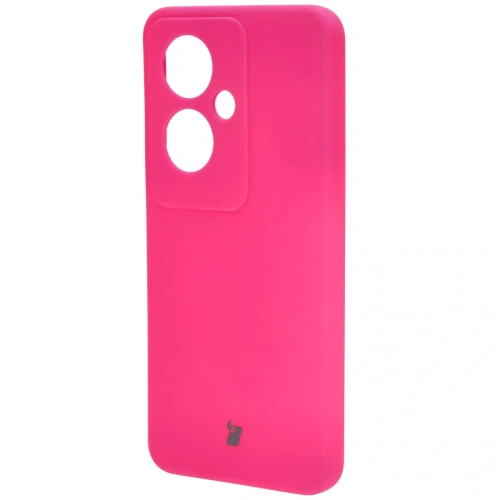 Silikonowe etui Bizon Soft Case do Oppo Reno11 F 5G neonowo-różowe