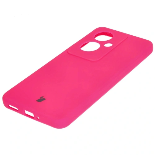 Silikonowe etui Bizon Soft Case do Oppo Reno11 F 5G neonowo-różowe