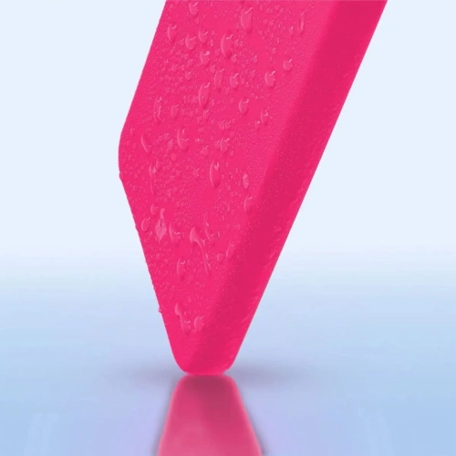 Silikonowe etui Bizon Soft Case do Oppo Reno11 F 5G neonowo-różowe