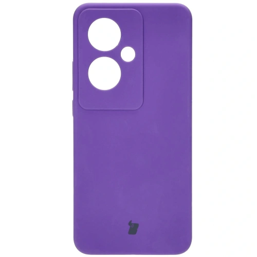 Silikonowe etui Bizon Soft Case do Oppo Reno11 F 5G fioletowe