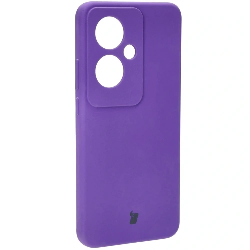 Silikonowe etui Bizon Soft Case do Oppo Reno11 F 5G fioletowe