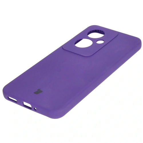 Silikonowe etui Bizon Soft Case do Oppo Reno11 F 5G fioletowe
