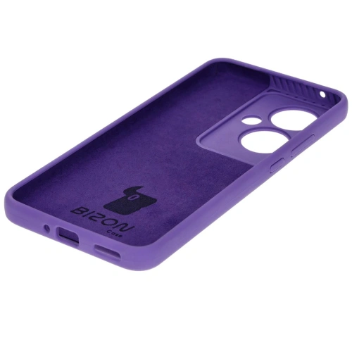 Silikonowe etui Bizon Soft Case do Oppo Reno11 F 5G fioletowe