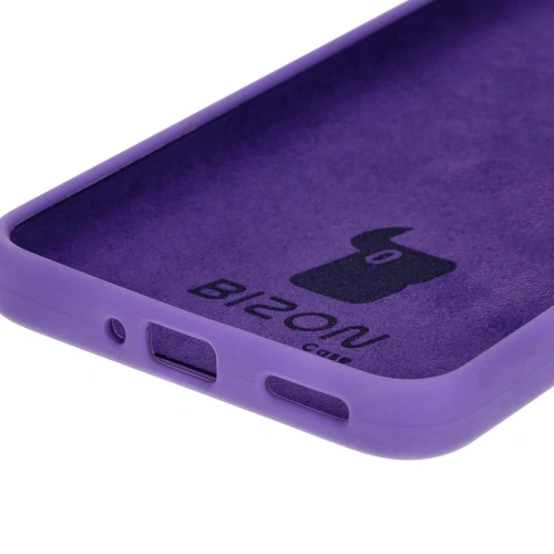 Silikonowe etui Bizon Soft Case do Oppo Reno11 F 5G fioletowe