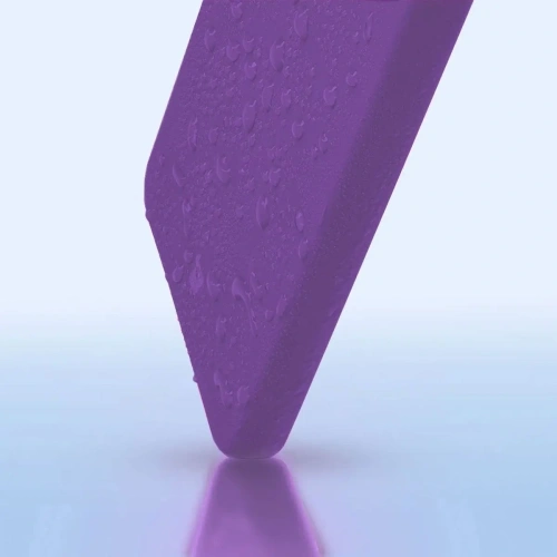 Silikonowe etui Bizon Soft Case do Oppo Reno11 F 5G fioletowe