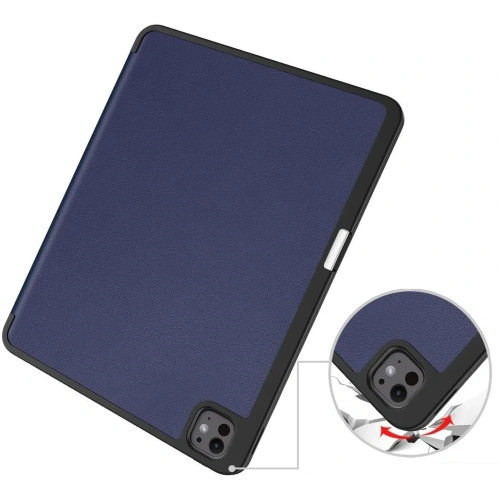 Etui Bizon Case Tab Lizard do iPad Pro 13" 7 gen. 2024 granatowe