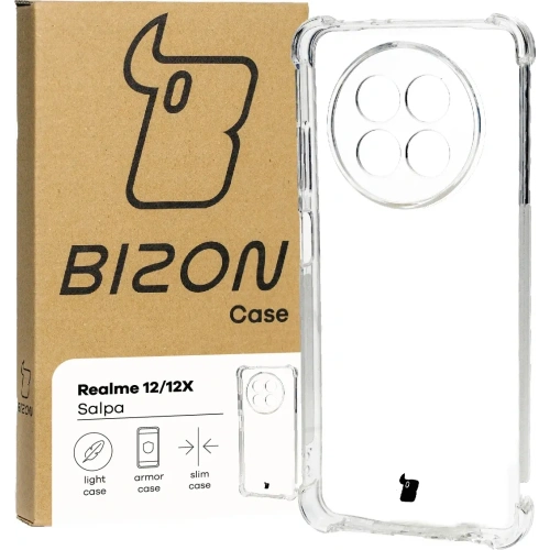 Elastyczne etui Bizon Case Salpa do Realme 12/12X przezroczyste