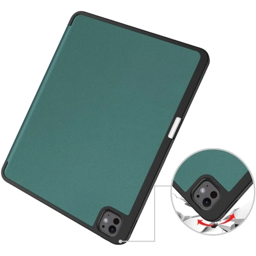 Etui Bizon Case Tab Lizard do iPad Pro 13" 7 gen. 2024 ciemnozielone