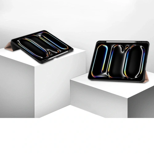 Etui Bizon Case Tab Lizard do iPad Pro 13" 7 gen. 2024 różowozłote