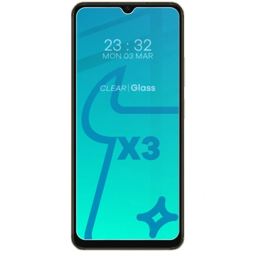 3x Szkło na ekran + szkło na aparat BIZON Clear do Oppo A38 4G