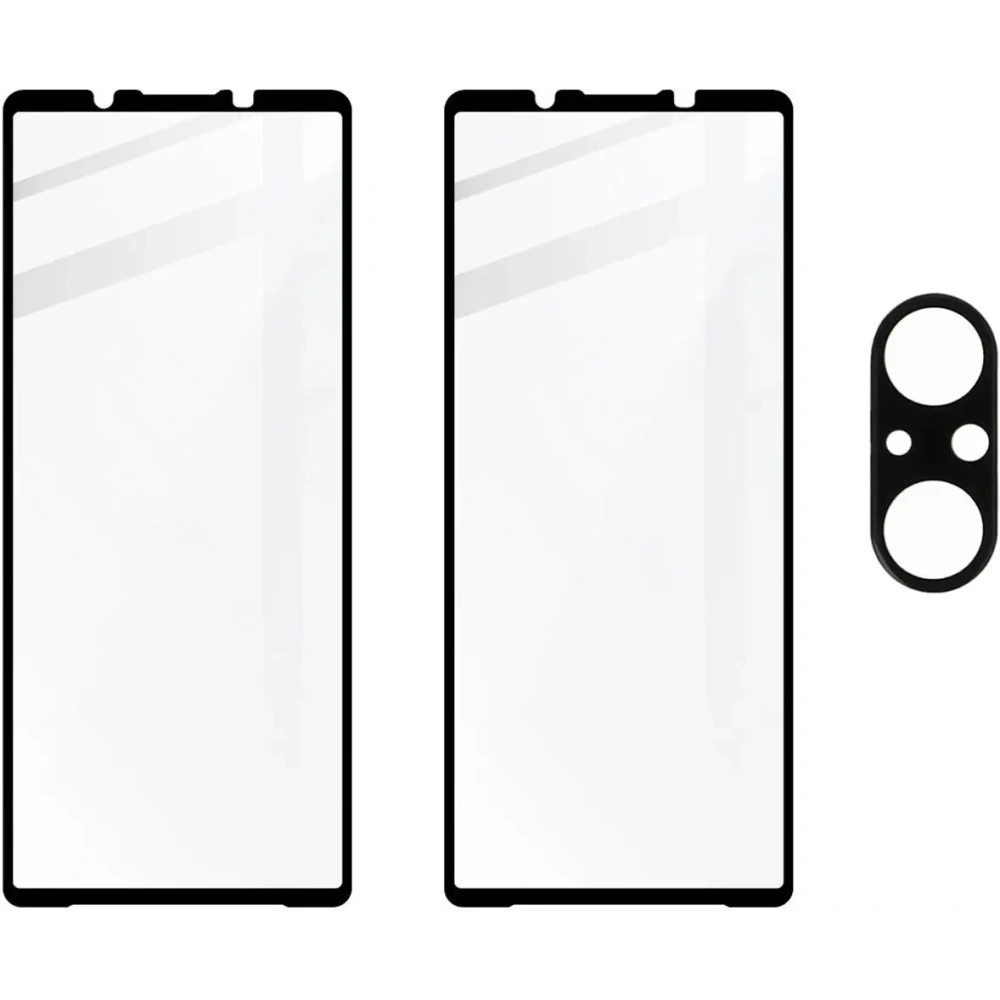 Wholesale BIZON Edge 2x screen glass + camera glass Sony Xperia 5 V - BIZ5368 - {ean13} - Hurt