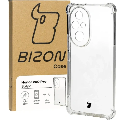 Elastyczne etui Bizon Case Salpa do Honor 200 Pro przezroczyste