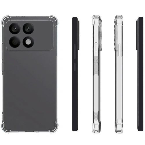 Elastyczne etui Bizon Case Salpa do Xiaomi Poco F6 Pro przezroczyste