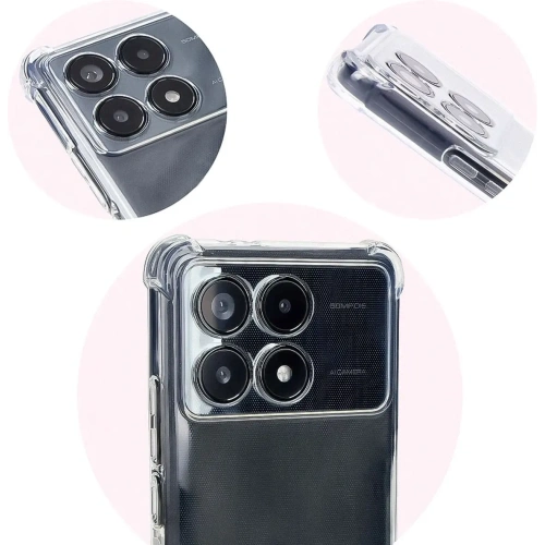 Elastyczne etui Bizon Case Salpa do Xiaomi Poco F6 Pro przezroczyste