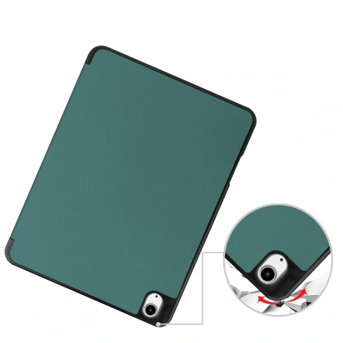 Etui Bizon Case Tab Lizard do iPad Air 13" 2024 ciemnozielone