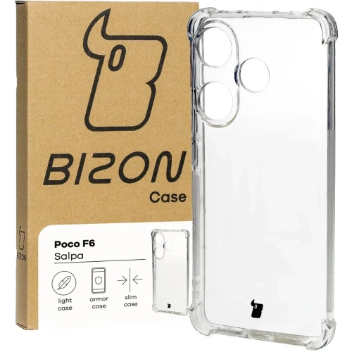 Elastyczne etui Bizon Case Salpa do Xiaomi Poco F6 przezroczyste