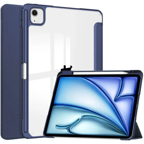 Etui Bizon Case Tab Clear Matt do iPad Air 13" 2024 granatowe