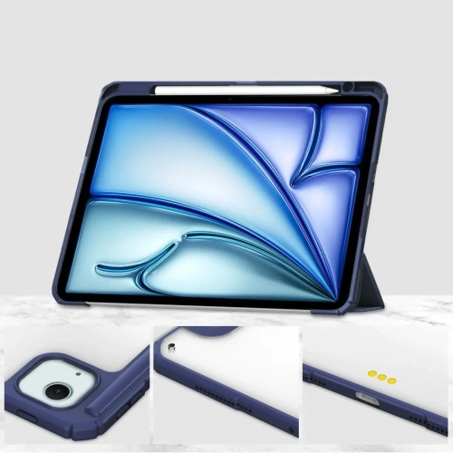 Etui Bizon Case Tab Clear Matt do iPad Air 13" 2024 granatowe