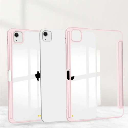 Etui Bizon Case Tab Clear Matt do iPad Air 13" 2024 różowe