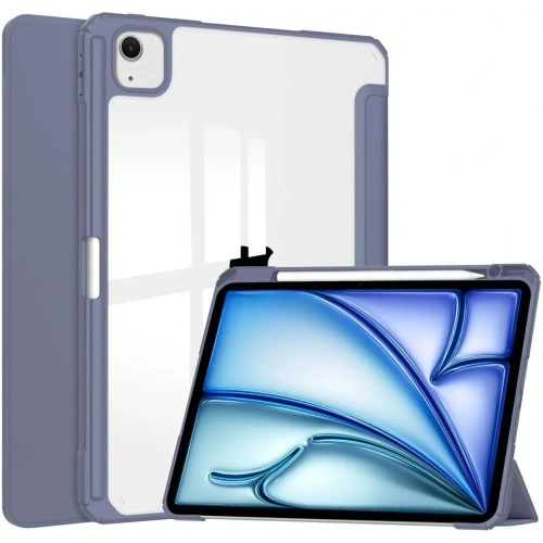 Etui Bizon Case Tab Clear Matt do iPad Air 13" 2024 lawendowe