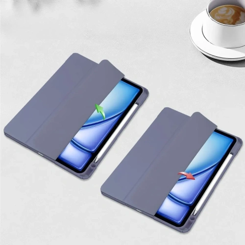 Etui Bizon Case Tab Clear Matt do iPad Air 13" 2024 lawendowe