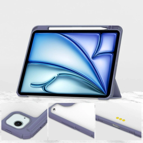 Etui Bizon Case Tab Clear Matt do iPad Air 13" 2024 lawendowe