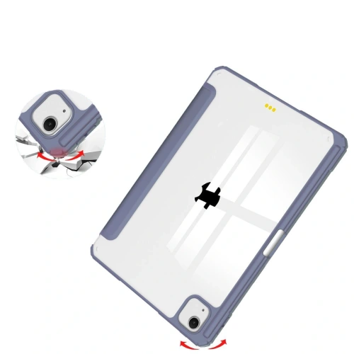 Etui Bizon Case Tab Clear Matt do iPad Air 13" 2024 lawendowe