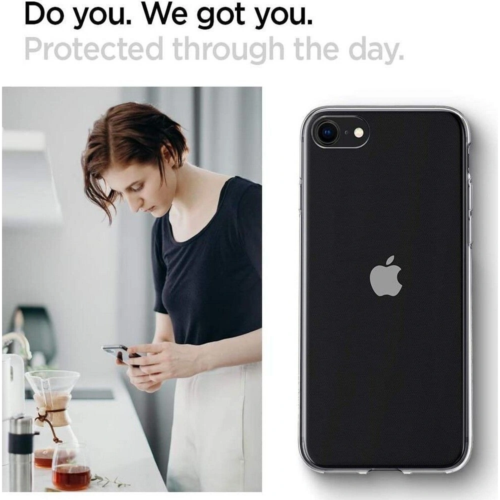 Hurtownia GSM - Etui Spigen Liquid Crystal Apple iPhone SE 2022/SE 2020/8/7 Crystal Clear - SPN1086CL - {ean13} - Hurt