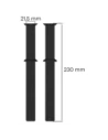 Hurtownia GSM - Pásek z nerezové oceli Bizon Strap Watch Titanium do Apple Watch 38/40/41/42 mm černý - BIZ5400 - {ean13} - Hurt