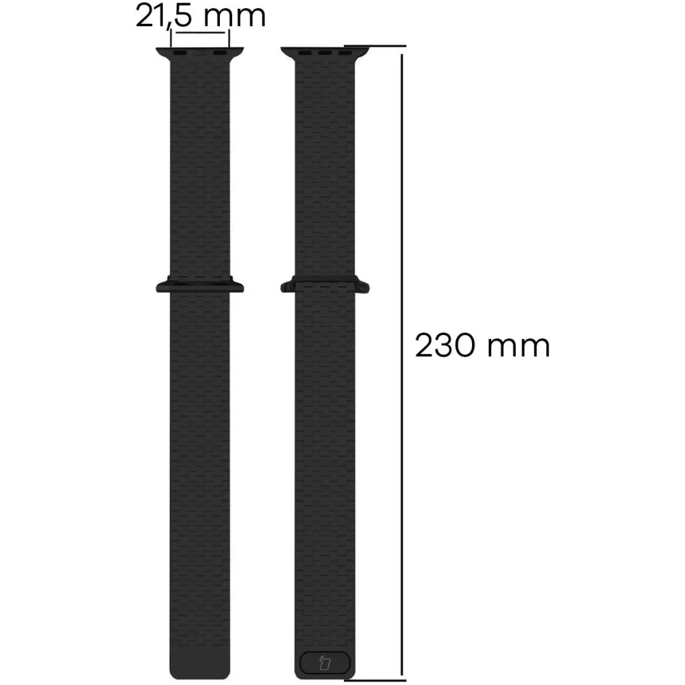 Hurtownia GSM - Bizon Strap Watch Titanium Apple Watch 38/40/41/42 mm fekete - BIZ5400 - {ean13} - Hurt