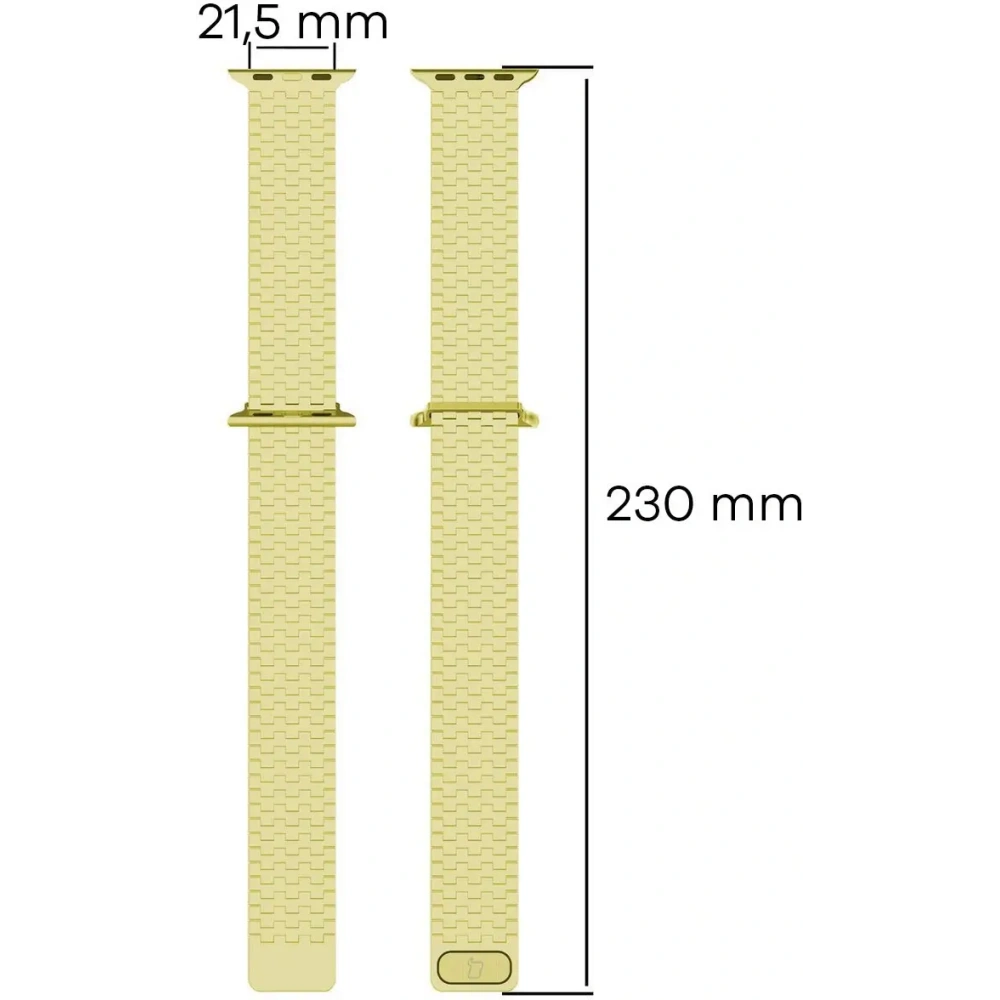 Hurtownia GSM - Pásek z nerezové oceli Bizon Strap Watch Titanium do Apple Watch 38/40/41/42 mm zlatý - BIZ5401 - {ean13} - Hurt