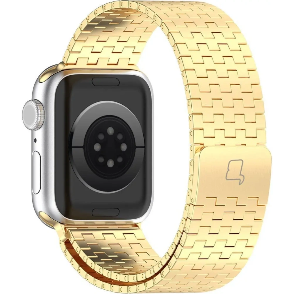 Hurtownia GSM - Pásek z nerezové oceli Bizon Strap Watch Titanium do Apple Watch 38/40/41/42 mm zlatý - BIZ5401 - {ean13} - Hurt