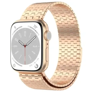 Hurtownia GSM - Pás z nerezové oceli Bizon Strap Watch Titanium do Apple Watch 38/40/41/42 mm růžovo-zlatý - BIZ5402 - {ean13} - Hurt