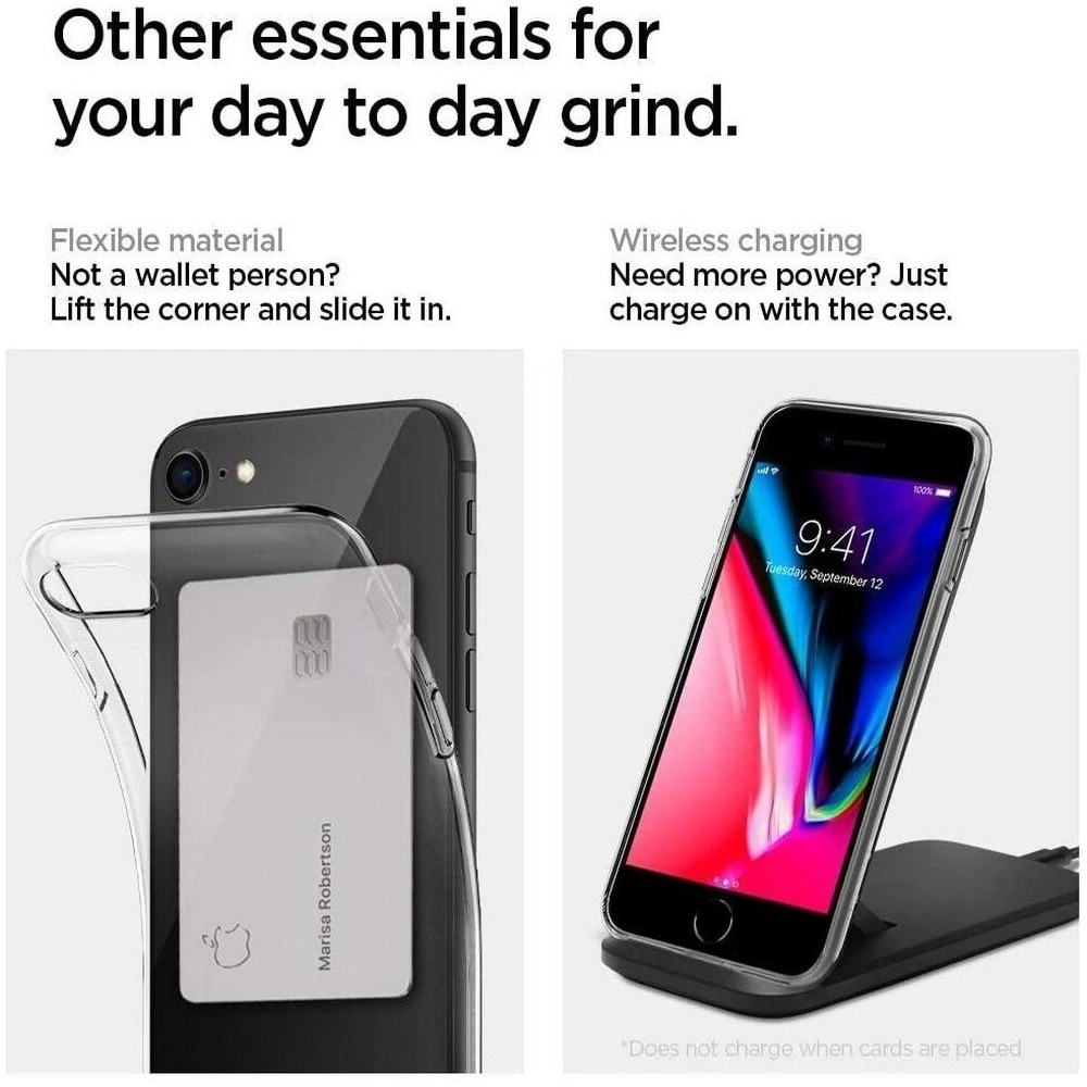 Hurtownia GSM - Etui Spigen Liquid Crystal Apple iPhone SE 2022/SE 2020/8/7 Crystal Clear - SPN1086CL - {ean13} - Hurt