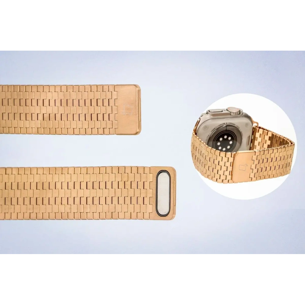 Hurtownia GSM - Bizon Strap Óra Titán Apple Óra 38/40/41/42 mm rózsaarany - BIZ5402 - {ean13} - Hurt