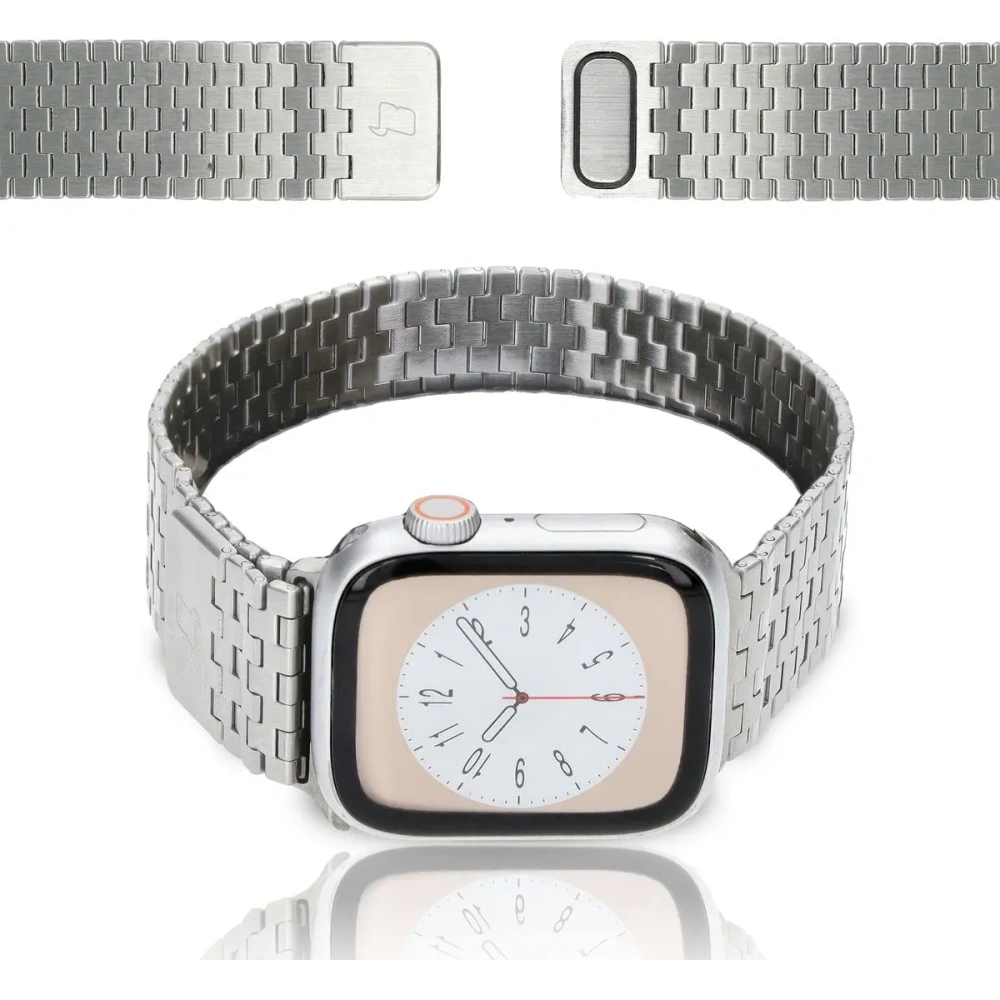 Hurtownia GSM - Bizon Strap Watch Titanium Apple Watch 38/40/41/42 mm ezüst - BIZ5807 - {ean13} - Hurt