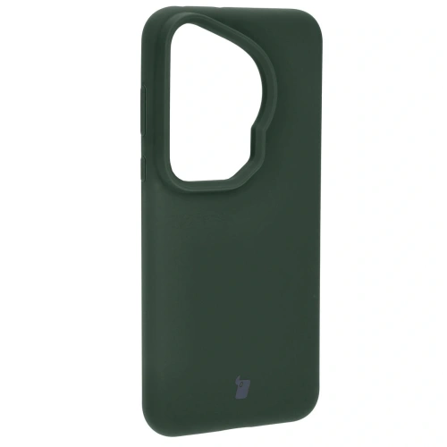 Silikonowe etui Bizon Soft Case do Huawei Pura 70 ciemnozielone